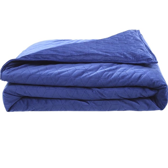 Blanquil Quilted Weighted Blanket with Removable Cover Cobalt Blue - Picture 3 of 3